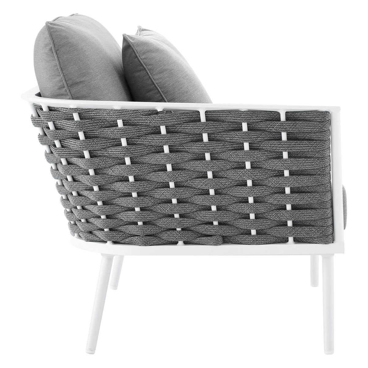 Stance Outdoor Patio Aluminum Large Sectional Sofa by Modway