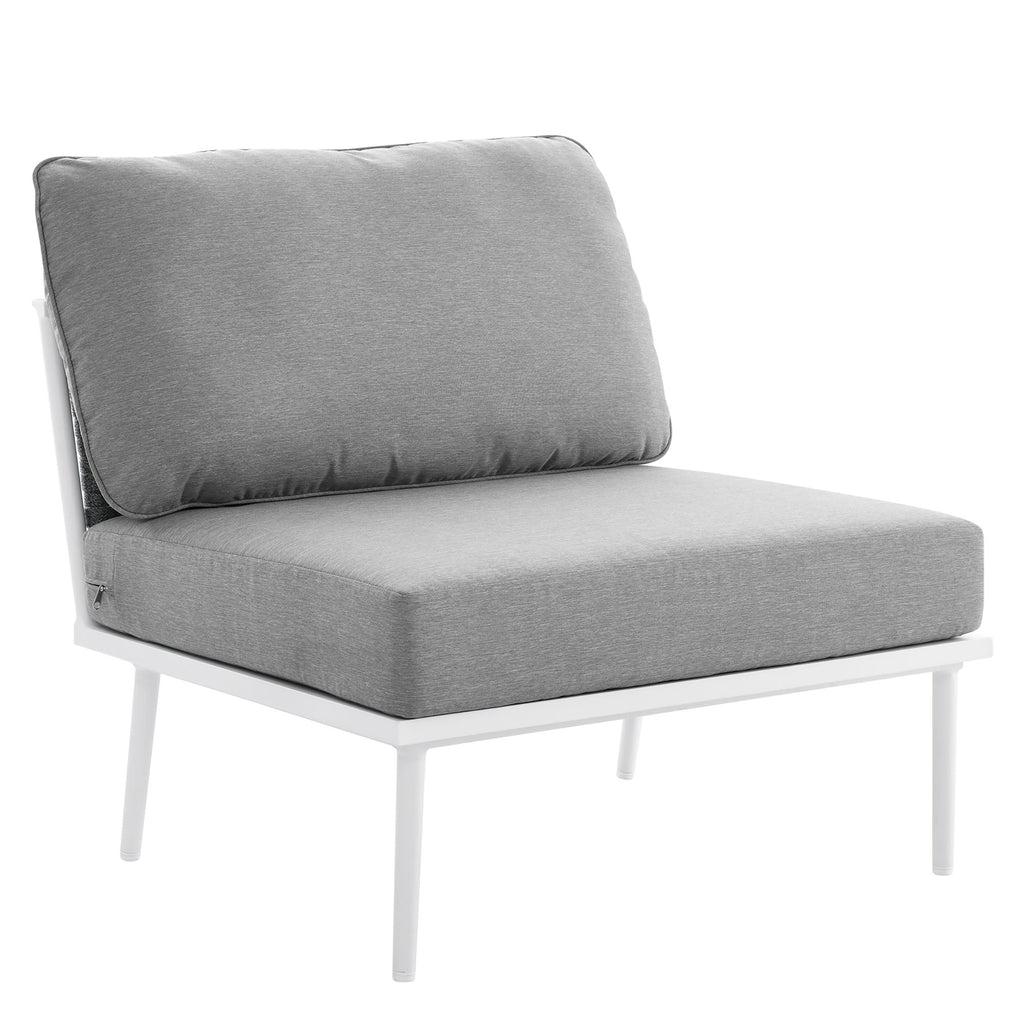 Stance Outdoor Patio Aluminum Large Sectional Sofa by Modway