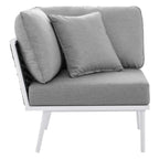Stance 7 Piece Outdoor Patio Aluminum Sectional Sofa Set by Modway