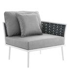 Stance 7 Piece Outdoor Patio Aluminum Sectional Sofa Set by Modway
