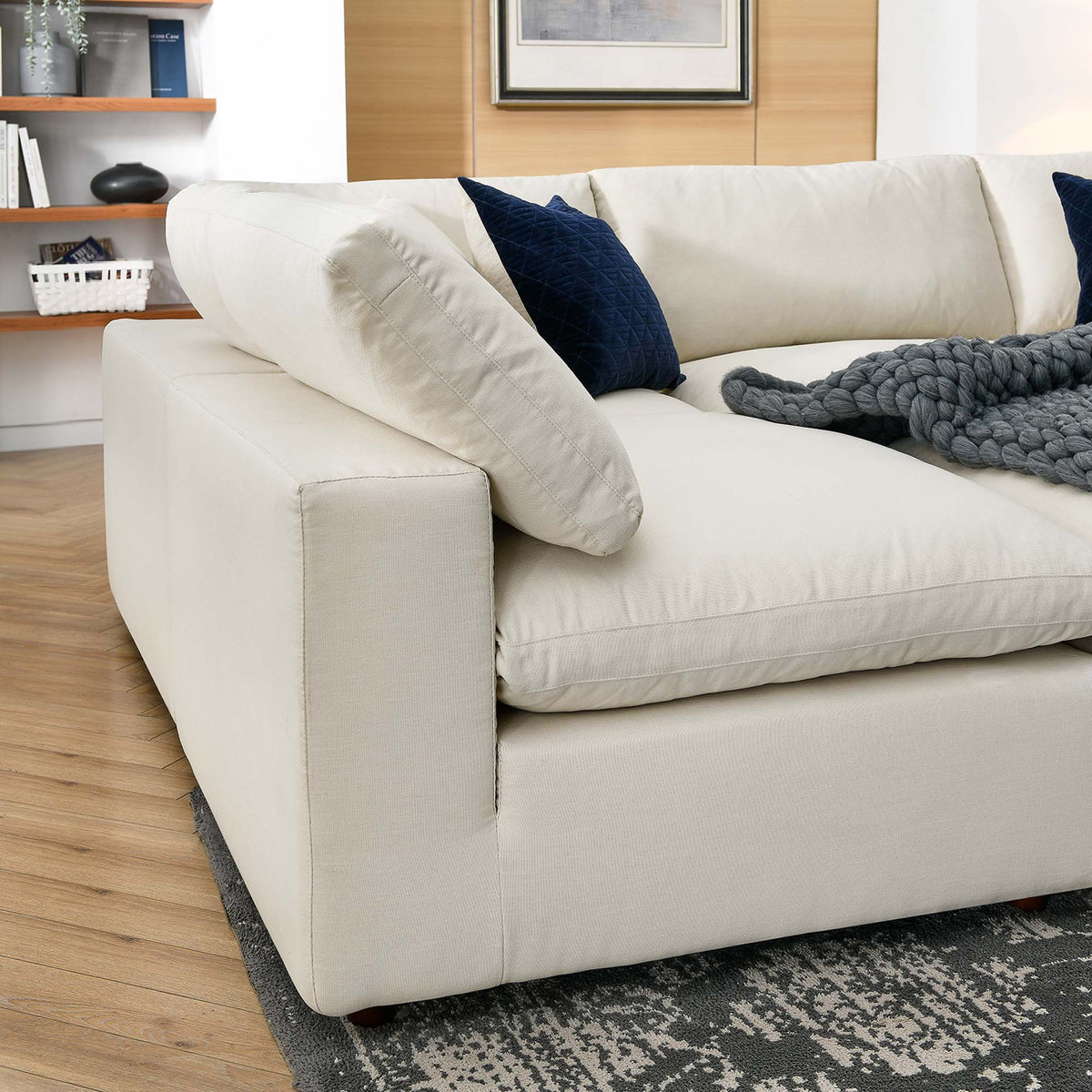 Commix 6-Piece Down Filled Overstuffed Sectional Sofa by Modway