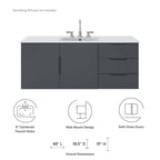 Vitality 48" Single Sink Bathroom Vanity by Modway