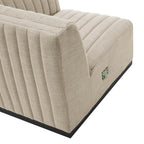 Conjure Channel Tufted Upholstered Fabric Loveseat by Modway