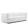 Conjure Channel Tufted Upholstered Fabric Loveseat by Modway