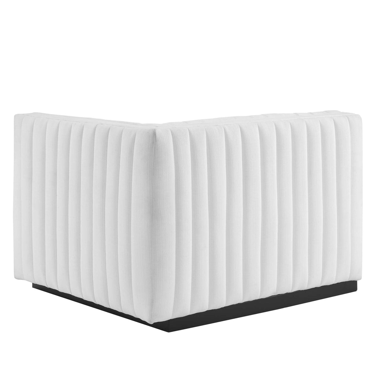 Conjure Channel Tufted Upholstered Fabric Loveseat by Modway