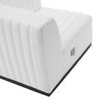Conjure Channel Tufted Upholstered Fabric Loveseat by Modway