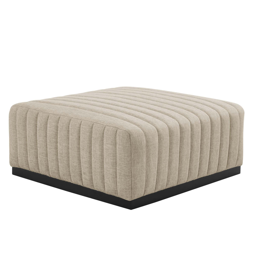 Conjure 4-Piece Channel Tufted Upholstered Fabric Sectional Sofa by Modway