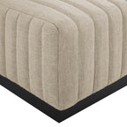 Conjure 4-Piece Channel Tufted Upholstered Fabric Sectional Sofa by Modway