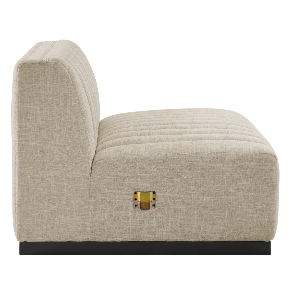 Conjure 4-Piece Channel Tufted Upholstered Fabric Sectional Sofa by Modway