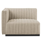 Conjure 4-Piece Channel Tufted Upholstered Fabric Sofa by Modway