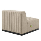 Conjure 4-Piece Channel Tufted Upholstered Fabric Sofa by Modway