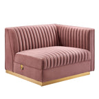 Sanguine Channel Tufted Performance Velvet Modular Sectional Sofa Loveseat by Modway