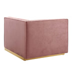 Sanguine Channel Tufted Performance Velvet Modular Sectional Sofa Loveseat by Modway