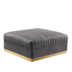Sanguine 4-Piece Channel Tufted Performance Velvet Modular Sectional Sofa by Modway