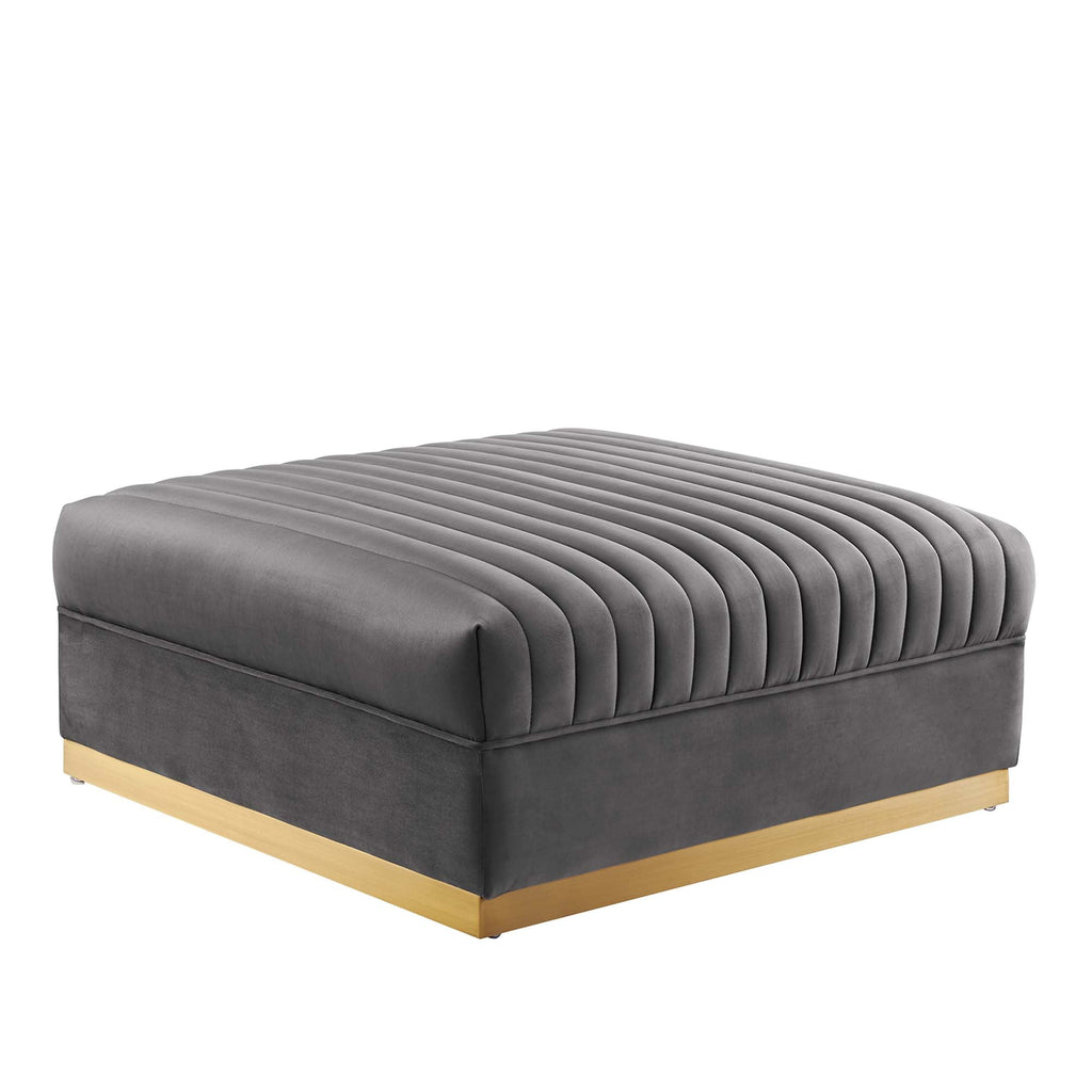 Sanguine 5-Piece Channel Tufted Performance Velvet Modular Sectional Sofa by Modway