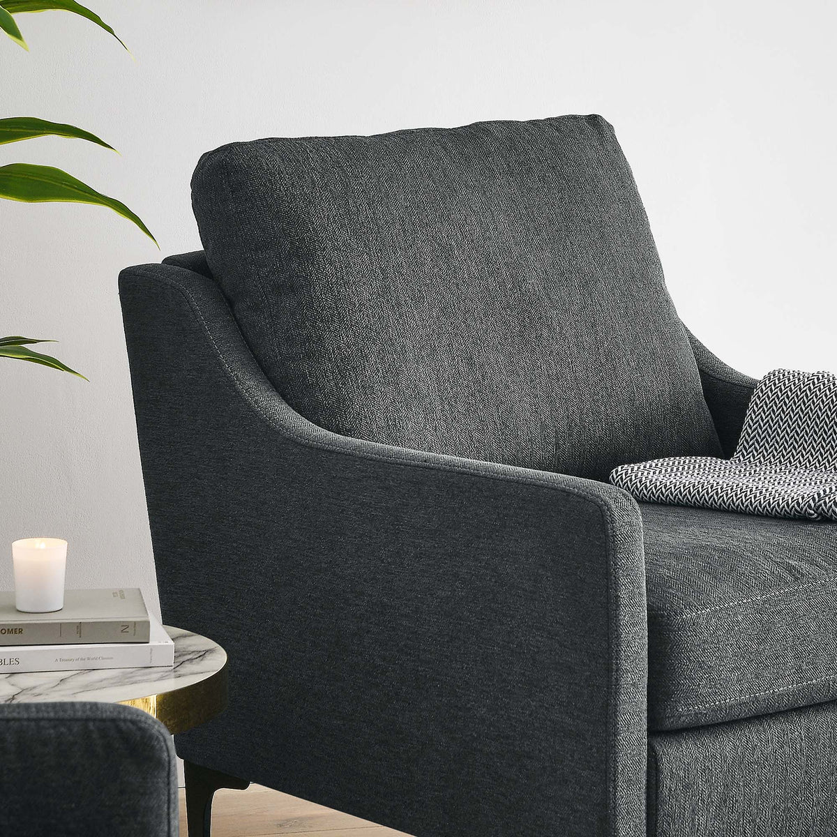 Corland Upholstered Fabric Armchair by Modway