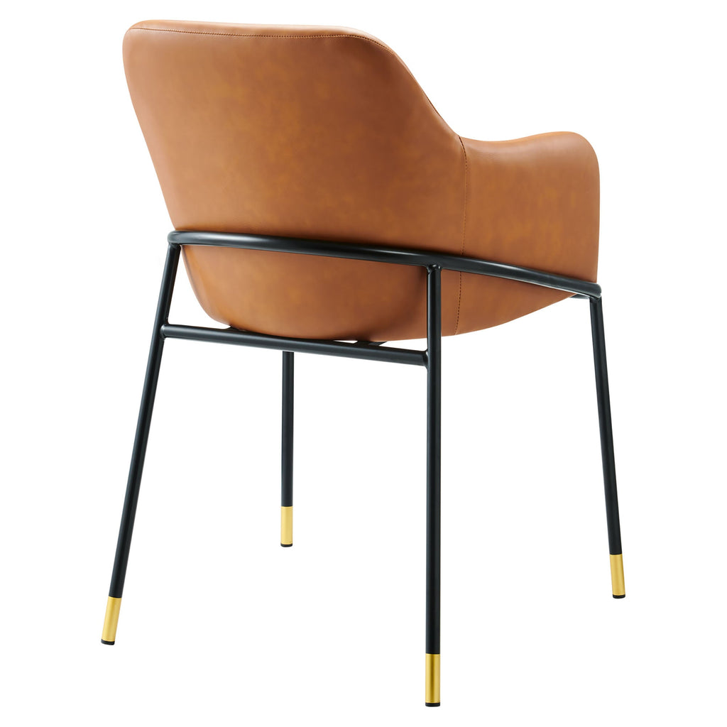 Jovi Vegan Leather Dining Chair Set of 2 by Modway