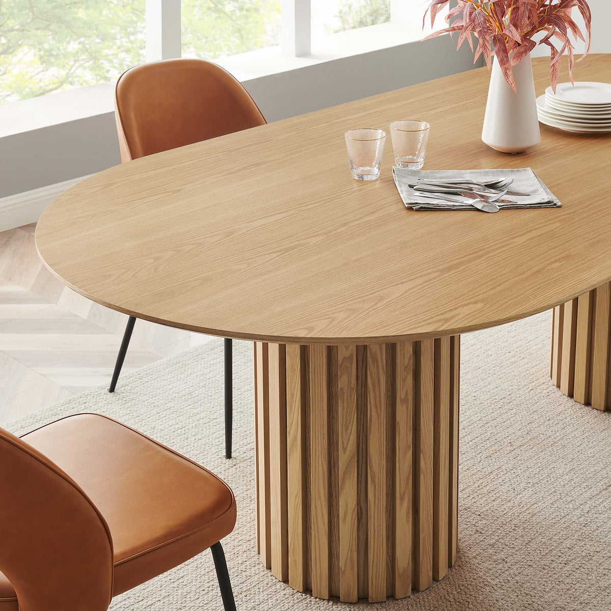 Senja 95" Oval Dining Table by Modway