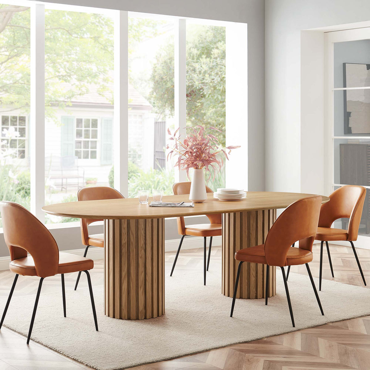 Senja 95" Oval Dining Table by Modway