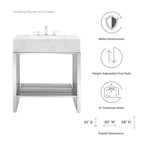 Gridiron Bathroom Vanity by Modway