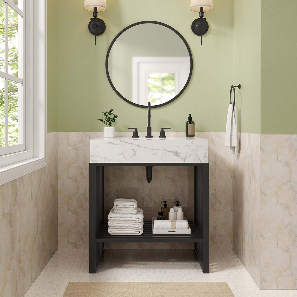 Gridiron Bathroom Vanity by Modway