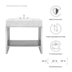 Gridiron Bathroom Vanity by Modway