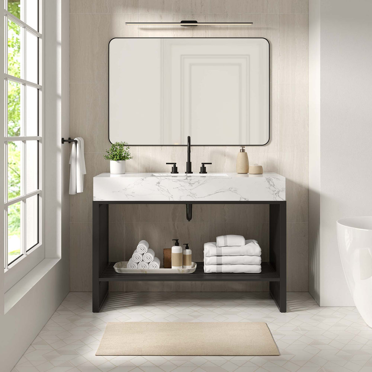 Gridiron Bathroom Vanity by Modway
