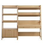 Bixby 2-Piece Wood Office Desk and Bookshelf by Modway