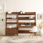 Bixby 2-Piece Wood Office Desk and Bookshelf by Modway