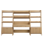 Bixby 3-Piece Wood Office Desk and Bookshelf by Modway