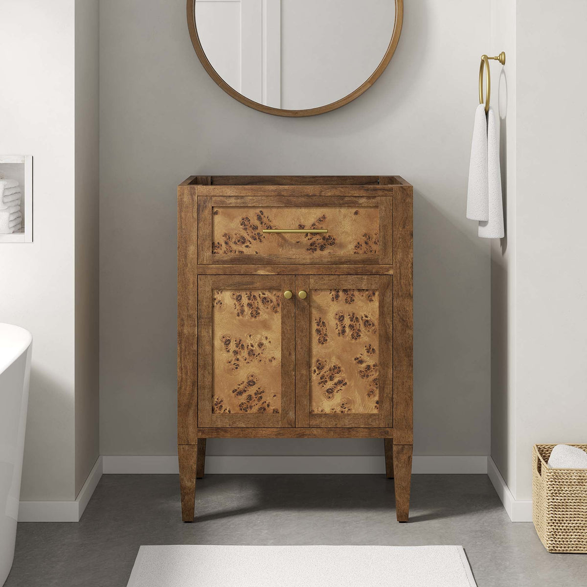 Elysian Wood Bathroom Vanity Cabinet (Sink Basin Not Included) by Modway