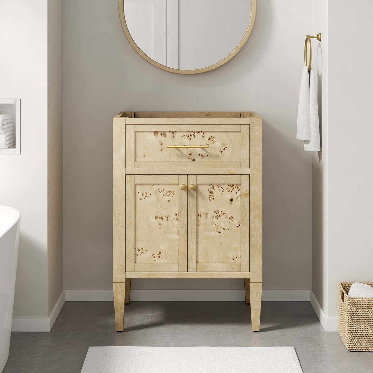 Elysian Wood Bathroom Vanity Cabinet (Sink Basin Not Included) by Modway