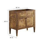Elysian Wood Bathroom Vanity Cabinet (Sink Basin Not Included) by Modway