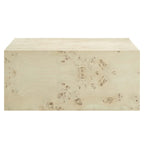 Cosmos 36" Square Burl Wood Coffee Table by Modway