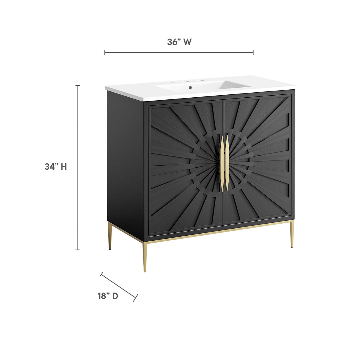 Awaken 36" Bathroom Vanity by Modway - EEI-6297