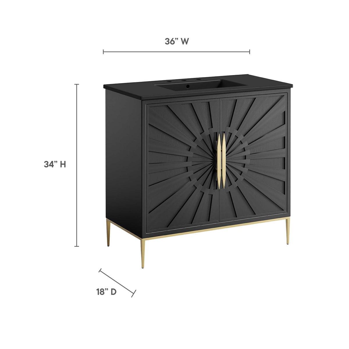 Awaken 36" Bathroom Vanity by Modway - EEI-6299