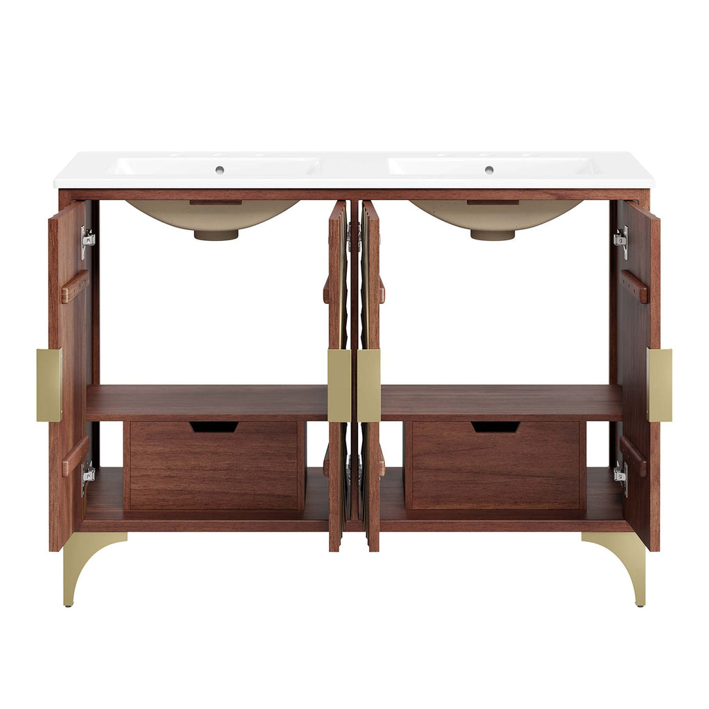 Daylight Double Sink Bathroom Vanity by Modway