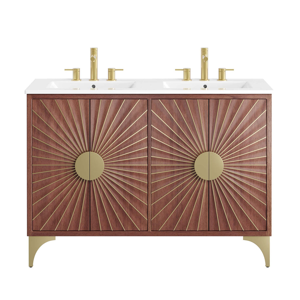 Daylight Double Sink Bathroom Vanity by Modway
