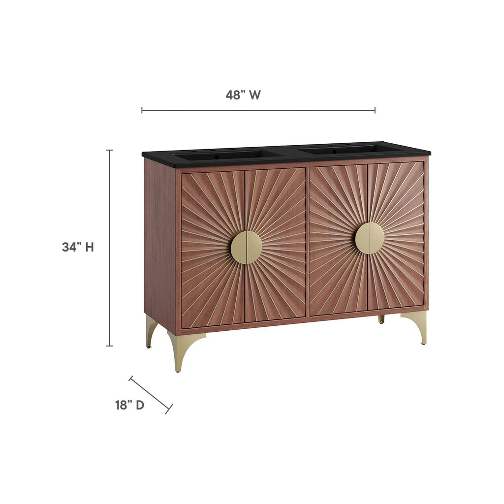 Daylight Double Sink Bathroom Vanity by Modway
