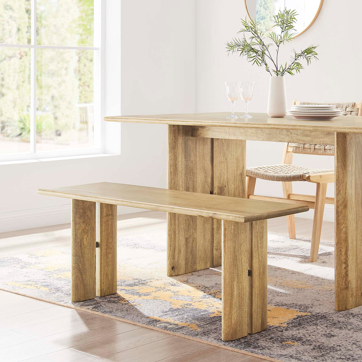 Amistad Wood Bench by Modway