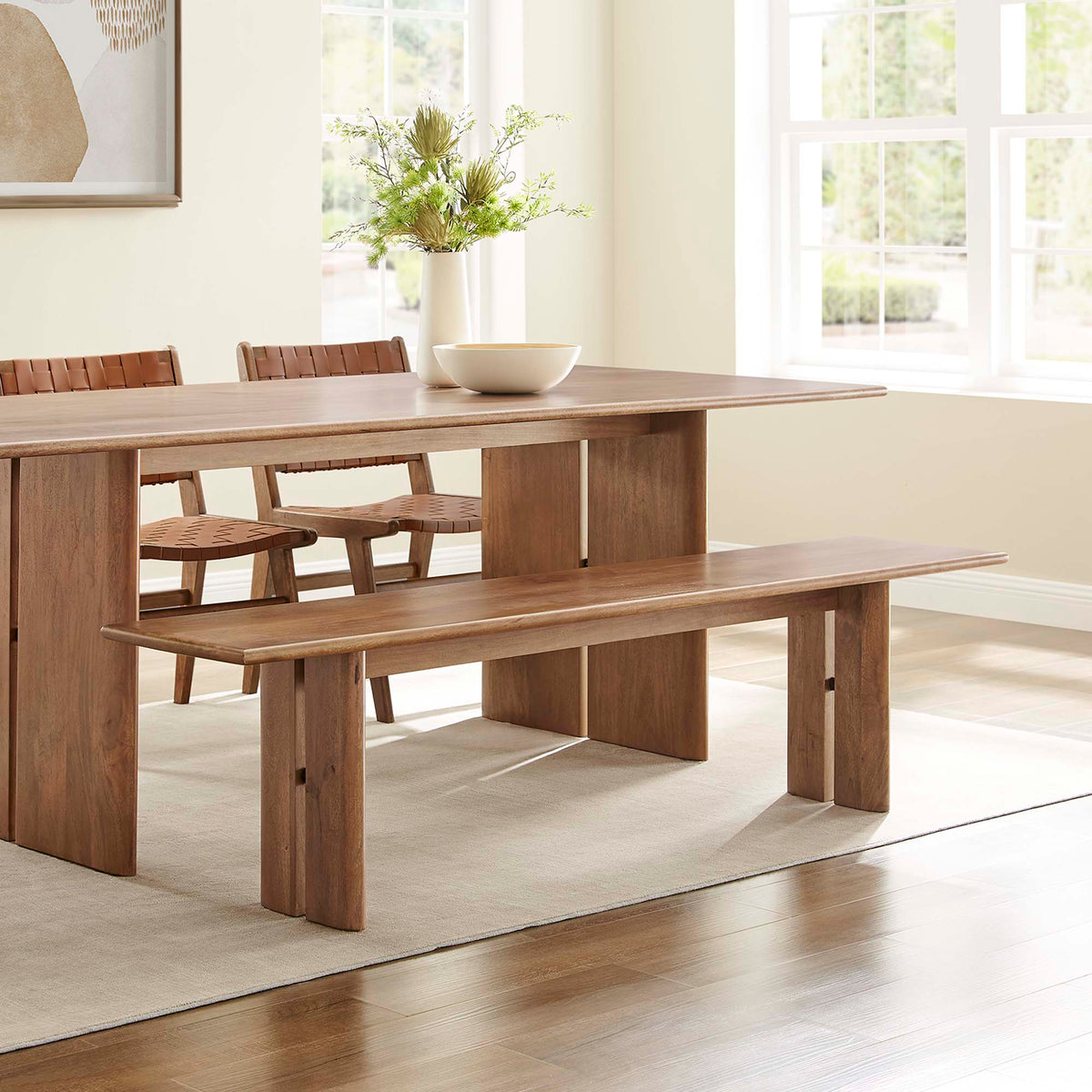 Amistad Wood Bench by Modway