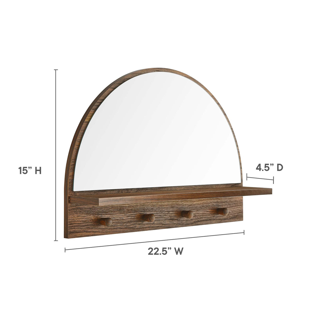 Moonbeam Arched Mirror by Modway
