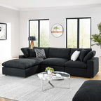 Commix 4-Piece Down Filled Overstuffed Boucle Fabric Sectional Sofa by Modway