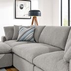 Commix 4-Piece Down Filled Overstuffed Boucle Fabric Sectional Sofa by Modway