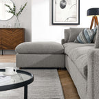 Commix 5-Piece Down Filled Overstuffed Boucle Fabric Sectional Sofa by Modway