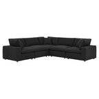 Commix 5-Piece Down Filled Overstuffed Boucle Sectional Sofa by Modway