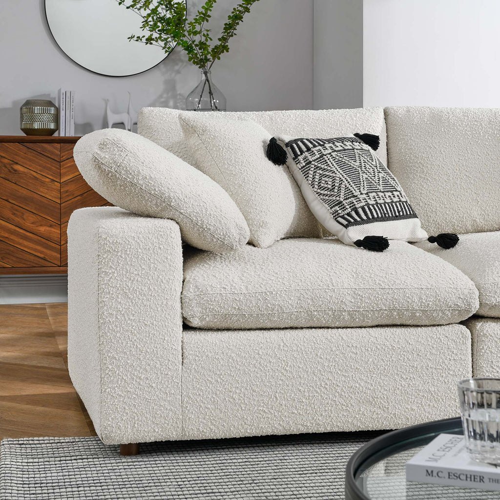 Commix 5-Piece Down Filled Overstuffed Boucle Sectional Sofa by Modway