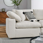 Commix 5-Piece Down Filled Overstuffed Boucle Sectional Sofa by Modway