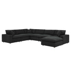 Commix 7-Piece Down Filled Overstuffed Boucle Sectional Sofa by Modway