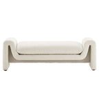 Waverly Boucle Fabric Bench by Modway